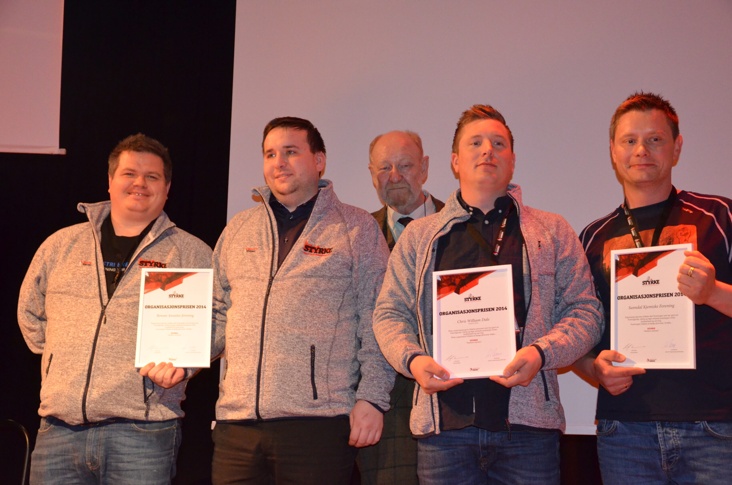 I fjor gikk Organisasjonsprisen til Eivind Torvik i Sunndal kjemiske fagforening (SKF), Stein Thore Haga og Kent Hettervik i Industri Energi Rowan og Chris William Dale i Industri Energi COSL.