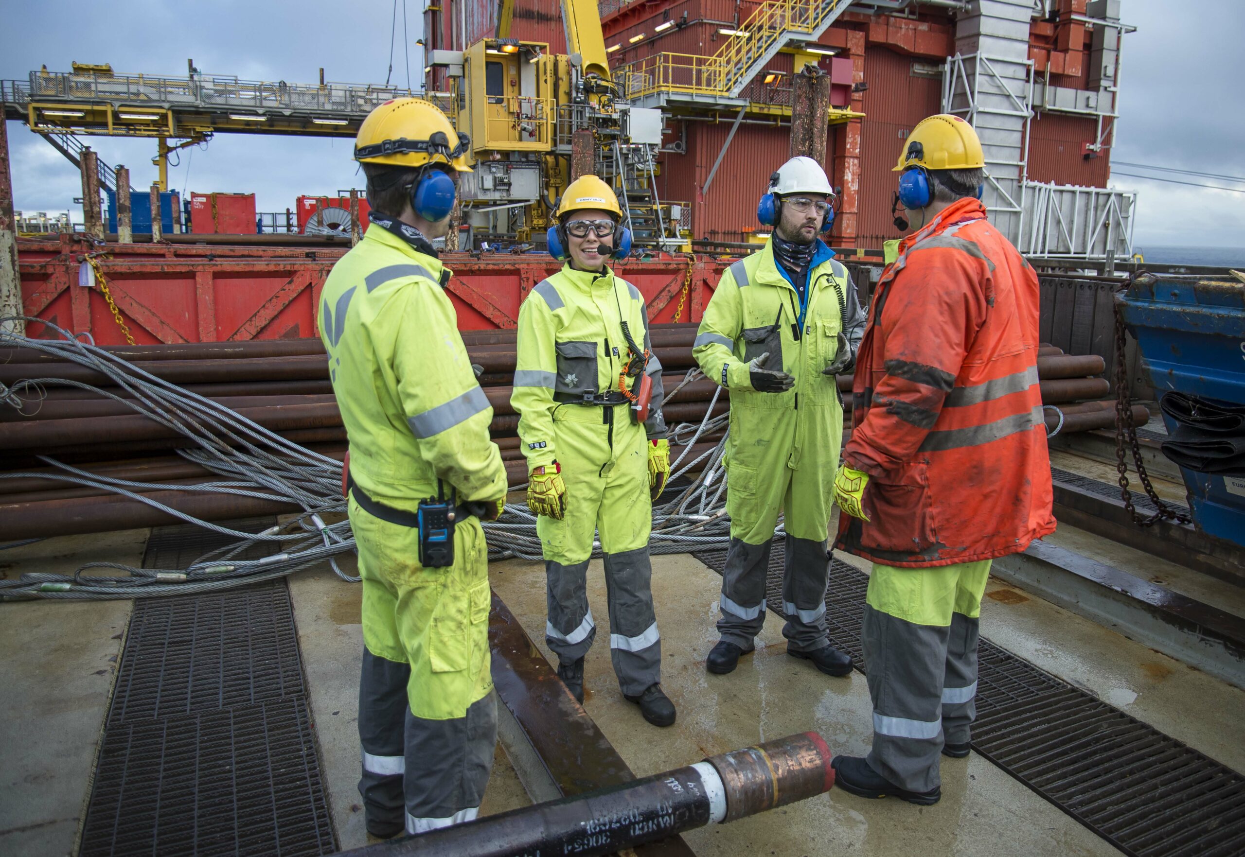 Samholdet offshore er svært bra og praten sitter løst. Foto: Atle Espen Helgesen