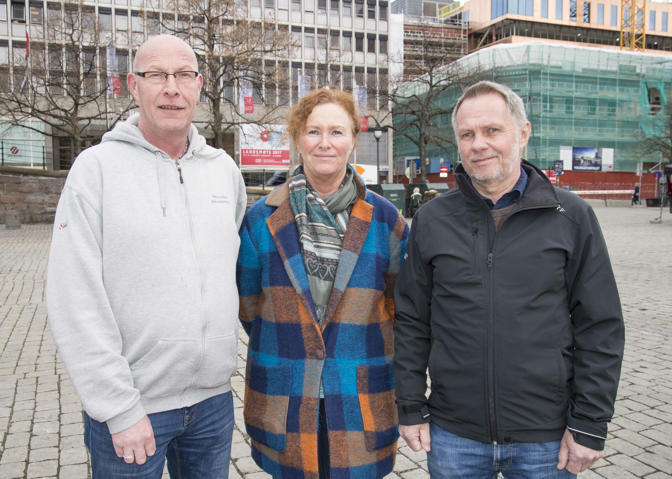 Forbundssekretærene Harald Hageland (fv), Nina Helland og Egil Kristiansen i Industri Energi.