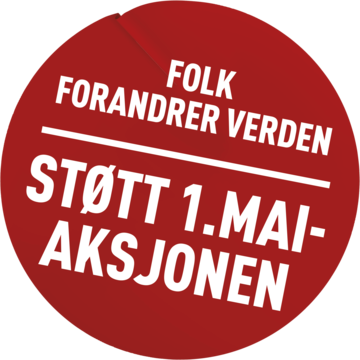 Industri Energi støtter Norsk Folkehjelps 1. mai-aksjon til støtte for det palestinske folk.