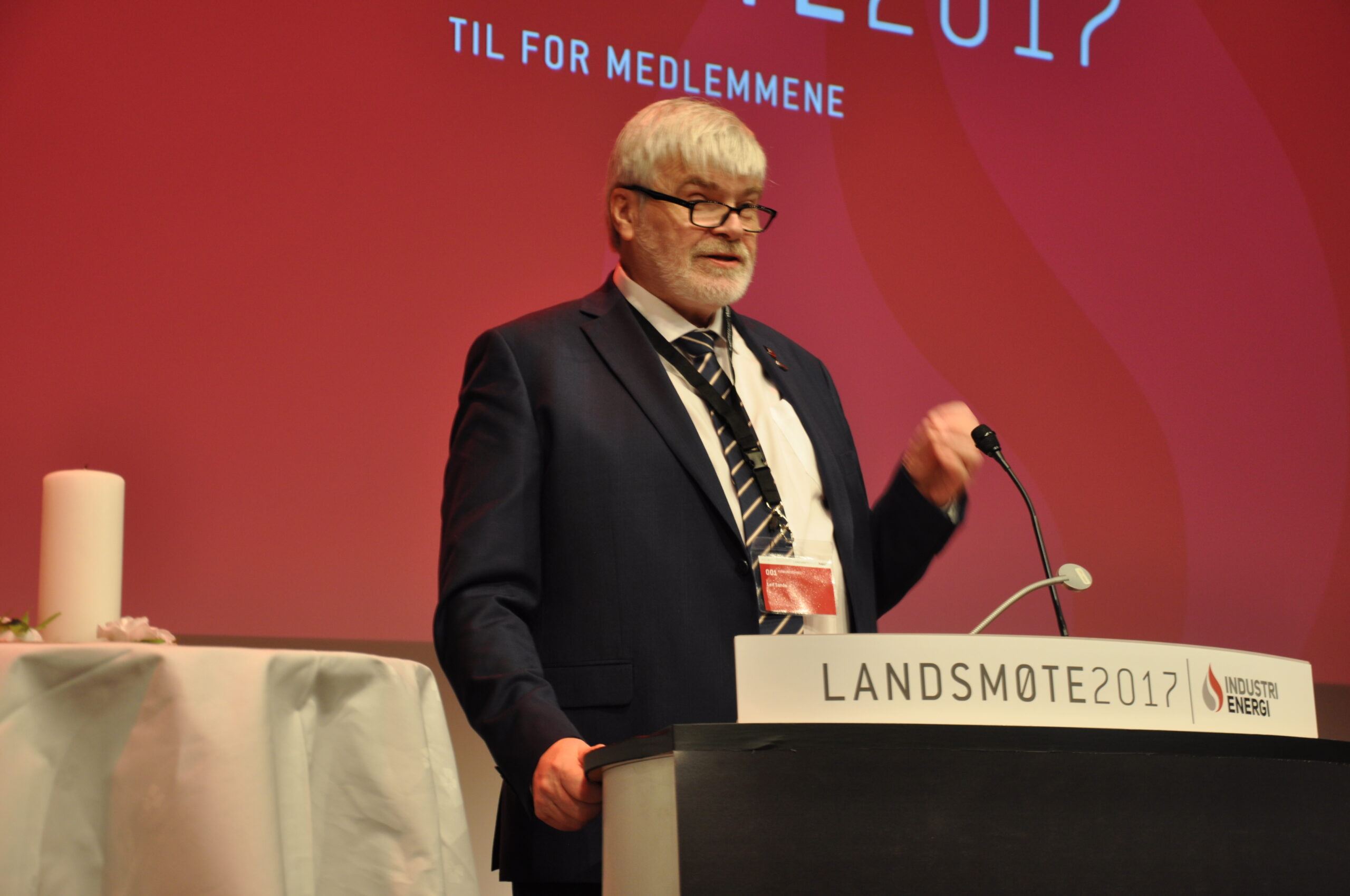 Avtroppende forbundsleder Leif Sande