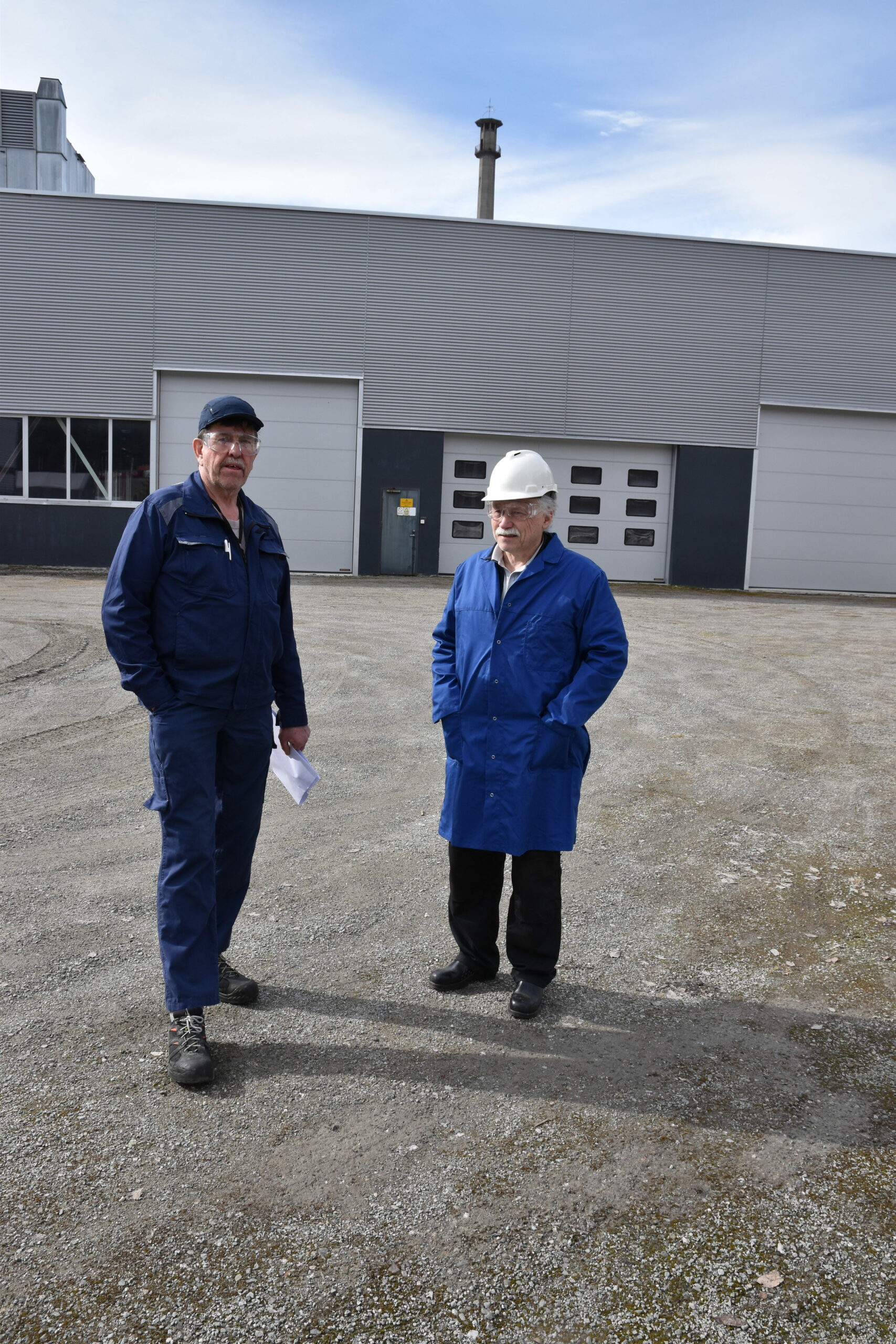 Trond Nordli (venstre), og Morten Halvorsen, nestleder i Notodden Kjemiske fagforening.