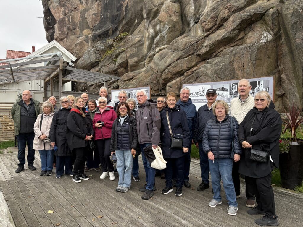Pensjonister i avdeling 04 Oslo/Akershus på tur til Fjällbacka. Foto: Elisabeth M. Mogård