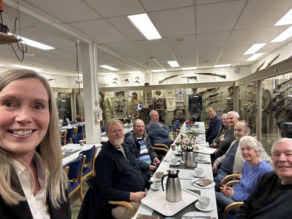 Besøk på Hjemmefrontmuseum i Rakkestad. Foto: Elisabeth M. Mogård