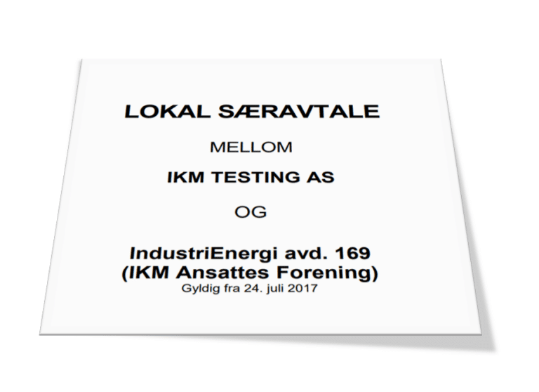 Revisjon av Lokal Særavtale