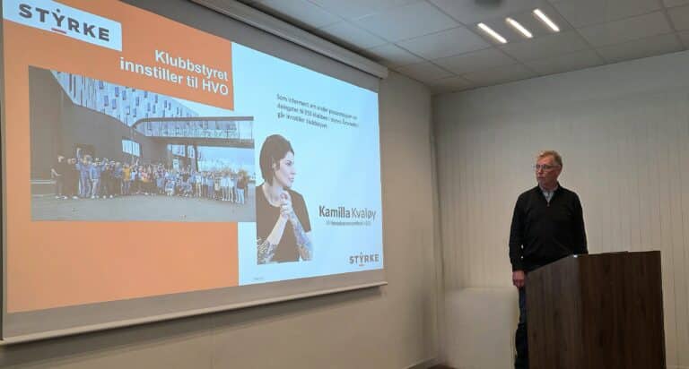 Presentasjon av det nye klubb styret