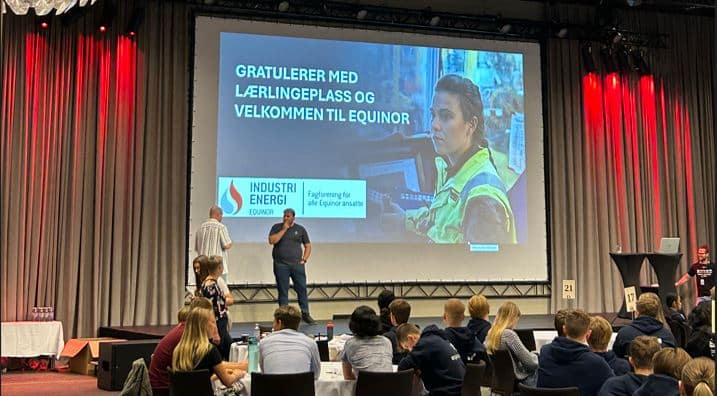 Industri Energi Equinor møtte årets lærlingekull i Bergen